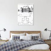 Koninklijk Observatorium in Parijs, 1741 Canvas Afdruk (Insitu (Slaapkamer))