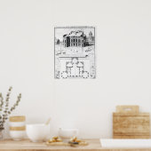 Koninklijk Observatorium in Parijs, 1741 Poster (Keuken)