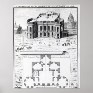 Koninklijk Observatorium in Parijs, 1741 Poster