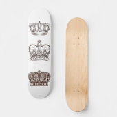 Koninklijk ontwerp met klijke klijke kroon in sti skateboard (Voorkant)