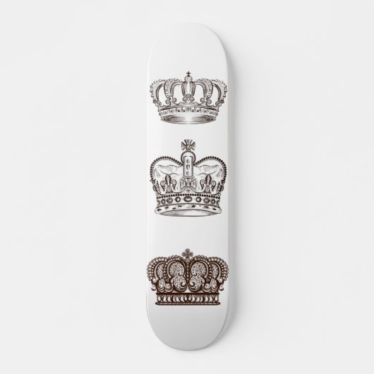 Koninklijk ontwerp met klijke klijke kroon in sti skateboard (Voorkant)