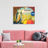 Koninklijk Oranje Etiket Corona, CA Canvas Afdruk (Insitu (Woonkamer))