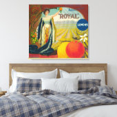 Koninklijk Oranje Etiket Corona, CA Canvas Afdruk (Insitu (Slaapkamer))