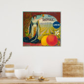 Koninklijk Oranje Etiket Corona, CA Poster (Keuken)