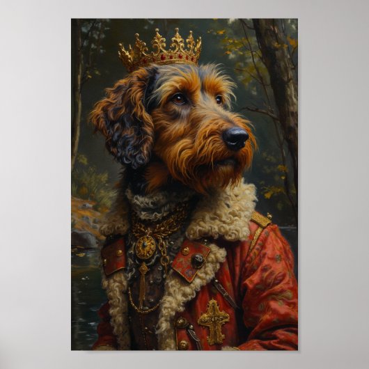 Koninklijk Otterhond Portret Poster (Voorkant)