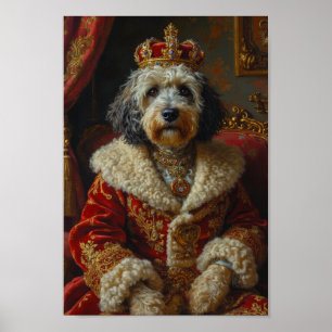 Koninklijk Oud Engels Schaapshonden Portret Poster