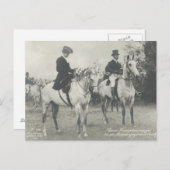 Koninklijk paar rijpaarden sidesaddle #039SS Briefkaart (Voorkant / Achterkant)