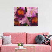 Koninklijk Paars Cattleya Orchid Canvas Afdruk (Insitu (Woonkamer))