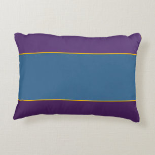 Koninklijk Paars en Blauwgroen Pillow Accent Kussen