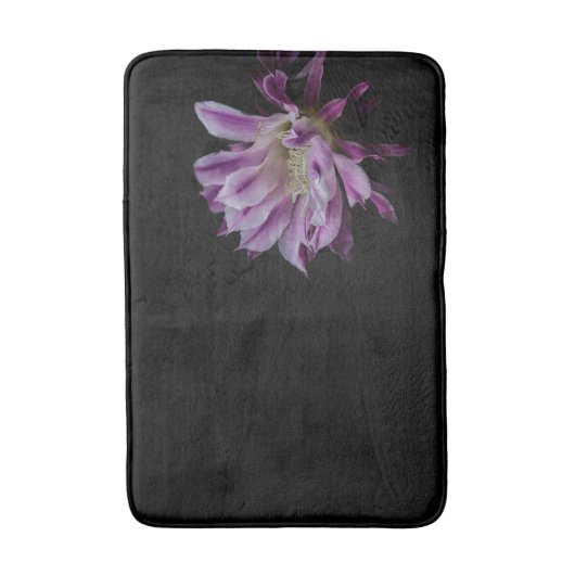 Koninklijk Paars en Wit bloem Badmat (Voorkant Verticaal)