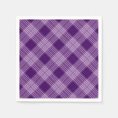 Koninklijk Paars en wit geplakt Servetten (Voorkant)