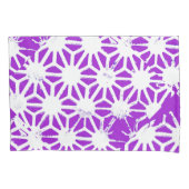Koninklijk paars geometrisch patroon kussensloop (Voorkant)