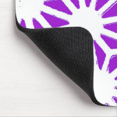 Koninklijk paars geometrisch patroon muismat (Hoek)