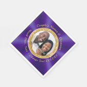 Koninklijk Paars, gepersonaliseerd, servetten met (Hoek)