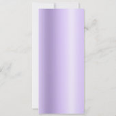 Koninklijk Paars Glitter Lavender Satin 50th Birth Kaart (Achterkant)