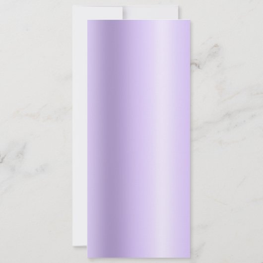 Koninklijk Paars Glitter Lavender Satin 50th Birth Kaart (Achterkant)