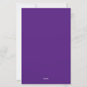 Koninklijk Paars Goud Ombre Glitter Briefpapier (Achterkant)