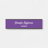 Koninklijk Paars handschrift Deurbordje (Voorkant)