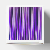 Koninklijk Paars, Lila en zilveren trippatroon Bedankdoosjes (Bovenkant)