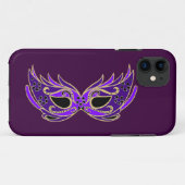Koninklijk paars maskermasker Case-Mate iPhone case (Achterkant (horizontaal))