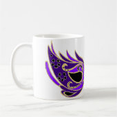 Koninklijk paars maskermasker koffiemok (Links)