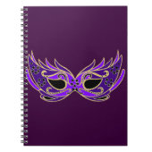 Koninklijk paars maskermasker notitieboek (Voorkant)