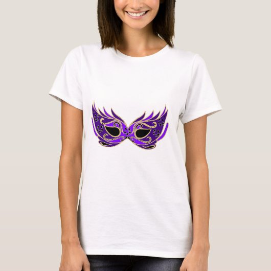 Koninklijk paars maskermasker t-shirt (Voorkant)