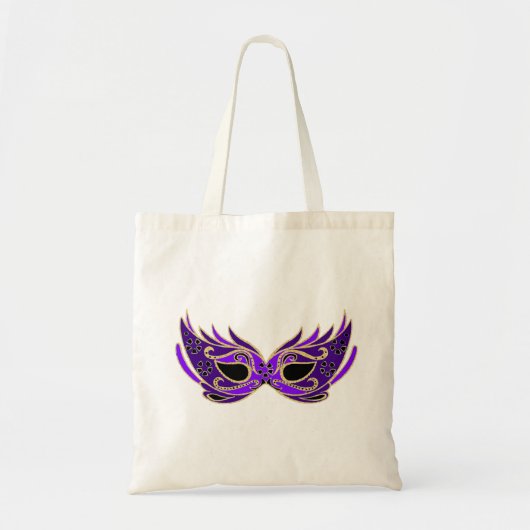 Koninklijk paars maskermasker tote bag (Voorkant)
