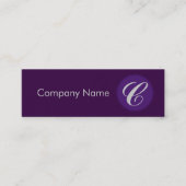 Koninklijk Paars Mini Visitekaartje (Voorkant)