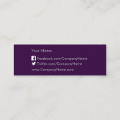 Koninklijk Paars Mini Visitekaartje (Achterkant)