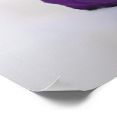 Koninklijk Paars Roos Elegant 17 Tafelzittingssche Poster (Hoek)