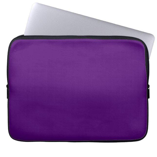 Koninklijk paars (vaste kleur) laptop sleeve (Voorkant)