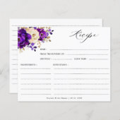 Koninklijk Paars Violet Gold Vrijgezellenfeest rec (Voorkant / Achterkant)