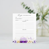 Koninklijk Paars Violette Gouden Bruiloft Feest Re (Staand voorkant)