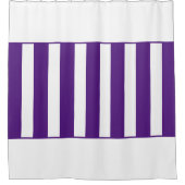 Koninklijk Paarse en witte. Douchegordijn (Voorkant)