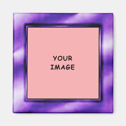 Koninklijk Paarse Fotolijst Magneet (Voorkant)
