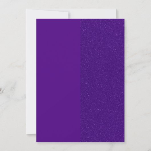 Koninklijk Paarse Glitter Plat Save The Date Kaart (Voorkant)
