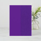 Koninklijk Paarse Glitter Plat Save The Date Kaart (Staand voorkant)