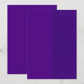 Koninklijk Paarse Glitter Plat Save The Date Kaart (Voorkant / Achterkant)