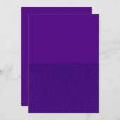 Koninklijk Paarse Halfglitter Plat Save The Date K (Voorkant / Achterkant)