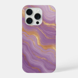 Koninklijk Paarse Marmer Gloed ✨ Gouden Ader Luxe iPhone 15 Pro Case