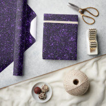 Koninklijk Paarse Metallic Zwarte Glitter Patroon