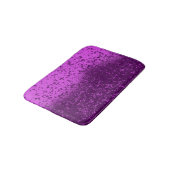 Koninklijk Paarse Monochromatische Spatten Badmat (Gekanteld)