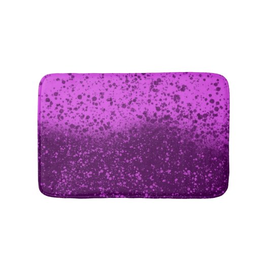 Koninklijk Paarse Monochromatische Spatten Badmat (Voorkant)