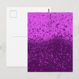 Koninklijk Paarse Monochromatische Spatten Briefkaart