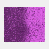 Koninklijk Paarse Monochromatische Spatten Fleece Deken (Voorkant (Horizontaal))