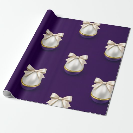 Koninklijk Paarse Parel Luxe Lint Papier (Uitgerold)