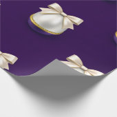 Koninklijk Paarse Parel Luxe Lint Papier (Hoek)