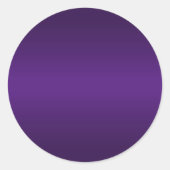 Koninklijk Paarse Verlopen Blank Ronde Sticker (Voorkant)