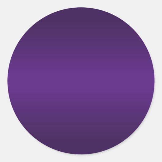 Koninklijk Paarse Verlopen Blank Ronde Sticker (Voorkant)
